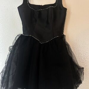 Dollskill - Sugar Thrillz - XXS - Black Tulle dress